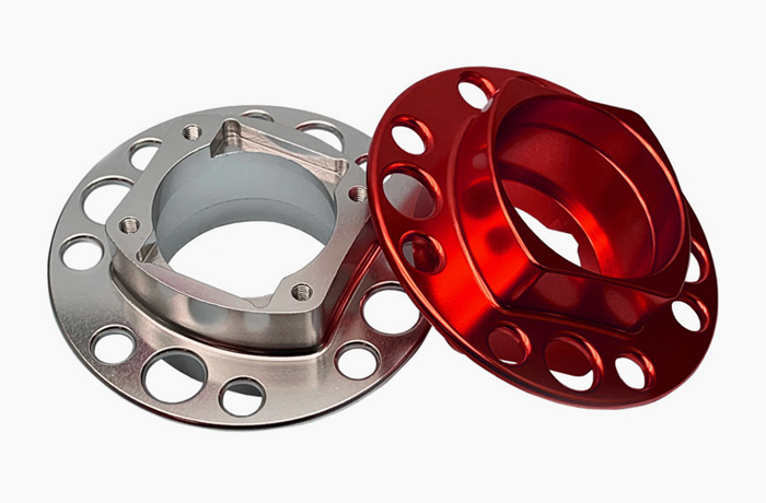 Anodizing finish on a CNC machined part