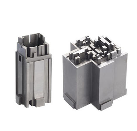 Precision die inserts with deep and detailed cavity features