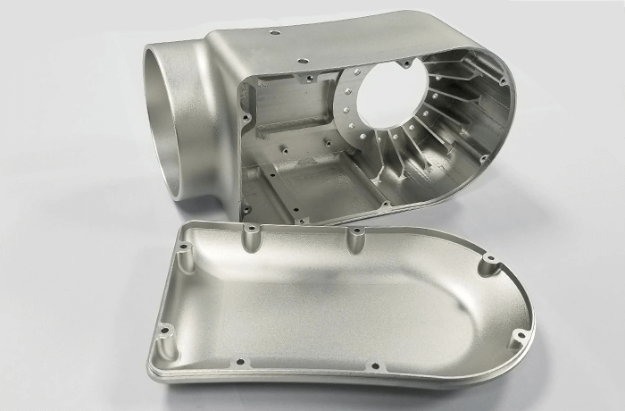 Bead Blasting finish on a CNC machined part