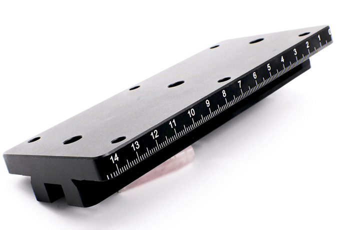 Laser Marking finish on a CNC machined part